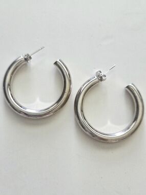 Girls Crew Sparklers Hollow Hoops